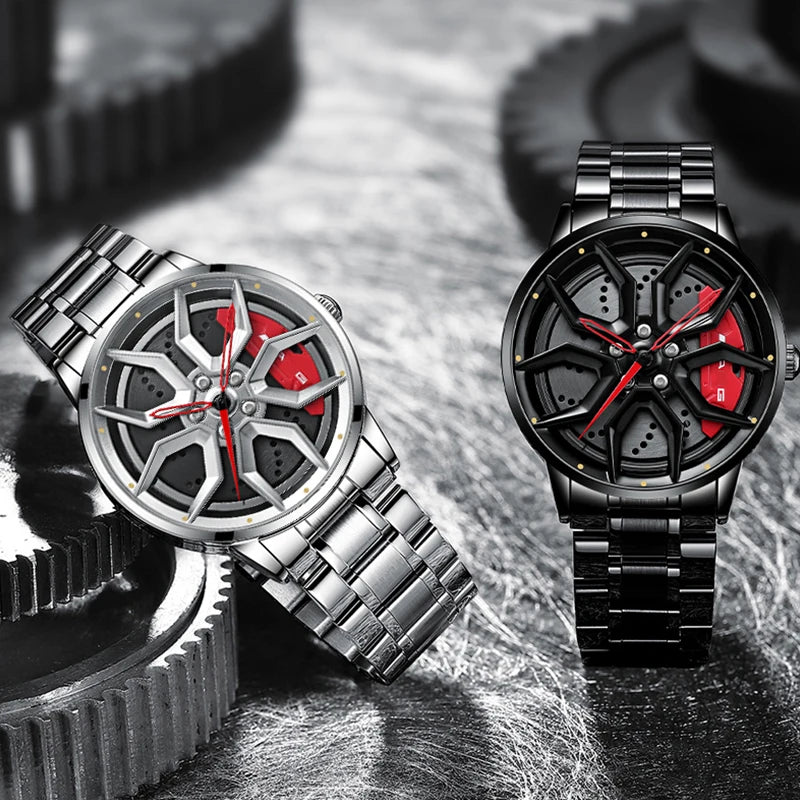 Original 3D Official Rim Watch High Quality Wholesale Wheel Watches Quartz Waterproof Wrist Car Wheel Watch AMG S550